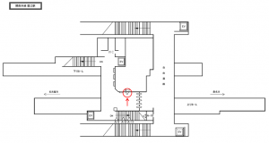 JR東海／蟹江駅／№A-7№7駅看板、位置図