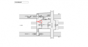 JR東海/金山駅/№A-36№36駅看板、位置図