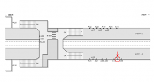 JR東海/西焼津駅/№A-15№15駅看板、位置図
