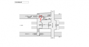 JR東海/金山駅/№A-34№34駅看板、位置図