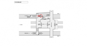 JR東海/金山駅/№A-20№20駅看板、位置図