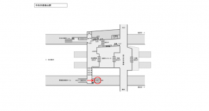 JR東海/金山駅/№A-17№17駅看板、位置図