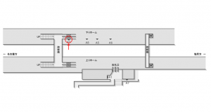 JR東海/土岐市駅/№A-3№3駅看板、位置図