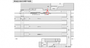JR東海/沼津駅/№A-94№94駅看板、位置図