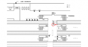 JR東海/三島駅/№A-29№29駅看板、位置図