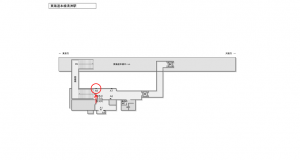JR東海／清洲駅／№A-6№6駅看板、位置図