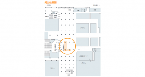 JR東海/静岡駅/静岡駅コンコースビジョン駅デジタルサイネージ、位置図