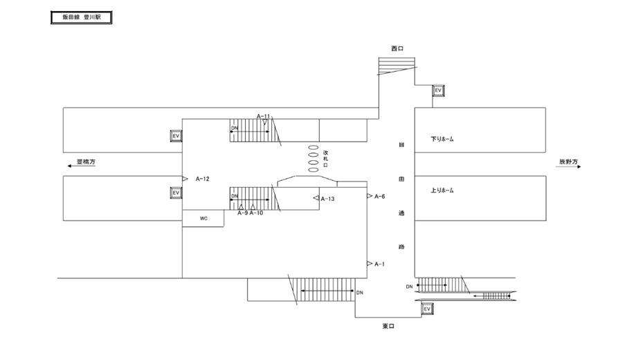 JR東海/豊川駅/駅看板設置図面