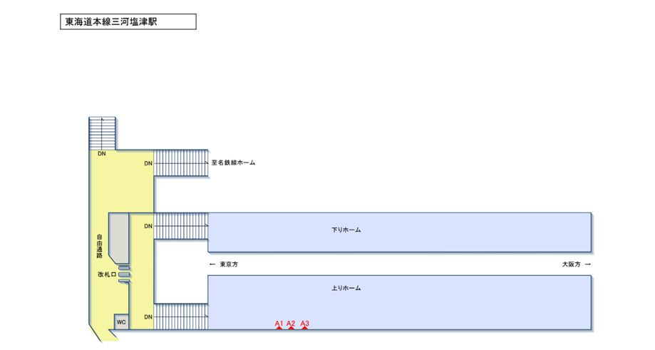 JR東海/三河塩津駅/駅看板設置図面