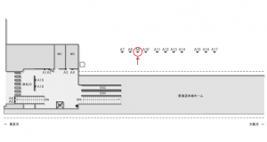 JR東海／東静岡駅／№A-9№9駅看板、位置図