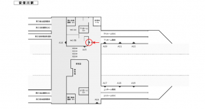 JR東海／安倍川駅／№A-23№23駅看板、位置図