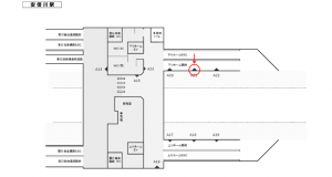 JR東海／安倍川駅／№A-21№21駅看板、位置図