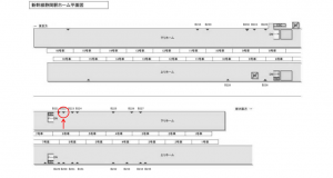 JR東海/静岡駅/№B-222№222駅看板、位置図