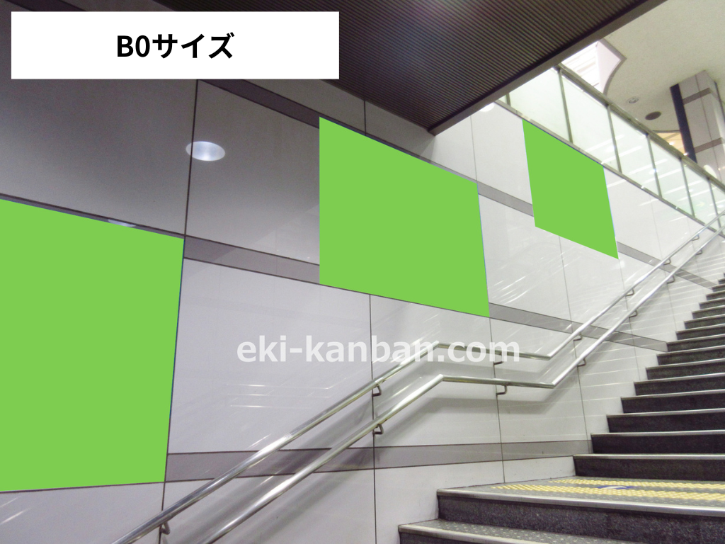 名古屋鉄道(名鉄) 金山駅 金山駅ポスタージャック広告 現地写真