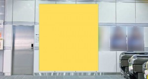 金山駅大型壁面シート