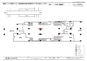 近鉄/烏森駅//№003駅看板・駅広告、位置図