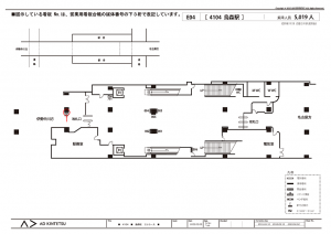 近鉄/烏森駅//№007駅看板・駅広告、位置図