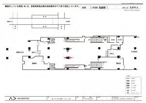 近鉄／烏森駅／／№001駅看板・駅広告、位置図