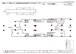 近鉄/烏森駅//№002駅看板・駅広告、位置図