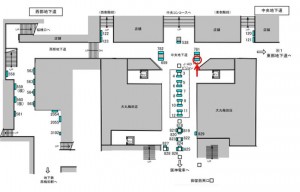 JR　大阪駅／JR大阪環状線／№751、位置図