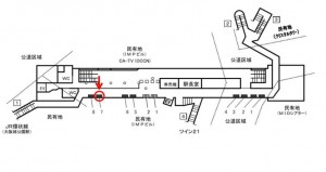 Osaka／Metro（大阪メトロ）　大阪ビジネスパーク／長堀鶴見緑地線№2-007№007、位置図