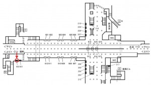 Osaka／Metro（大阪メトロ）　南森町駅／堺筋線№2-602№602、位置図