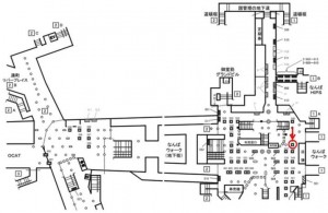 Osaka／Metro（大阪メトロ）　なんば駅／千日前線なんば駅№2-547№547駅看板・駅広告、位置図