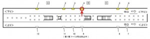 Osaka／Metro（大阪メトロ）　大日駅／谷町線№1-004№004、位置図