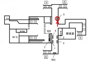 Osaka／Metro（大阪メトロ）　九条駅／中央線№3-005№005、位置図
