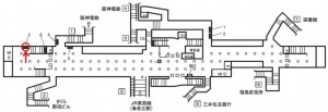 Osaka／Metro（大阪メトロ）　野田阪神駅／千日前線№2-003№003、位置図