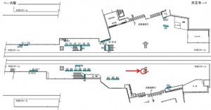 JR　鶴橋駅／JR大阪環状線№003（お申し込みは／とセットになります）№004、位置図