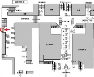 JR　大阪駅／JR大阪環状線／№558、位置図