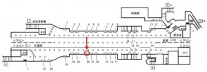 Osaka／Metro（大阪メトロ）　花園町／四つ橋線№1-022№022、位置図