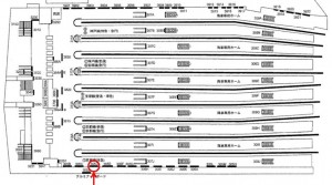 阪急 大阪梅田駅/№305D№D、位置図