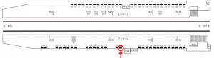 阪急　南千里駅／／№129駅看板・駅広告、位置図