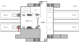 JR 灘駅//№035、位置図