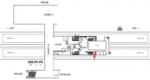JR　住吉駅／／№005駅看板・駅広告、位置図