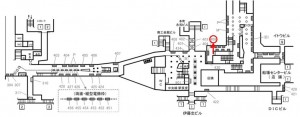 Osaka／Metro（大阪メトロ）　本町駅／中央線№2‐409№409、位置図