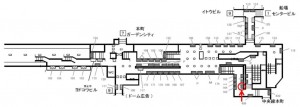 Osaka／Metro（大阪メトロ）　本町駅／御堂筋線№2‐162№162、位置図