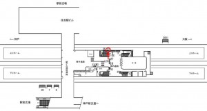 JR　住吉駅／／№031駅看板・駅広告、位置図