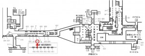 Osaka／Metro（大阪メトロ）　本町駅／中央線№2‐426№426、位置図