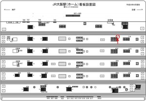 JR　大阪駅／JR大阪環状線／№717、位置図