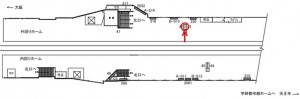 JR　京橋駅／JR大阪環状線№043（お申し込みは／とセットになります）№042、位置図