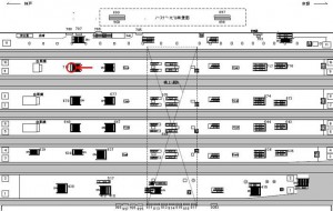 JR　大阪駅／JR大阪環状線／№718、位置図
