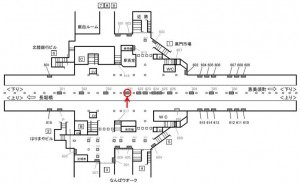 Osaka／Metro（大阪メトロ）　日本橋駅／堺筋線№2‐621№621、位置図