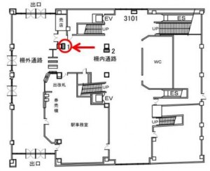 JR　今宮駅／／№001、位置図