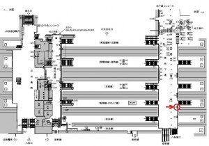 JR 京都駅//№081、位置図