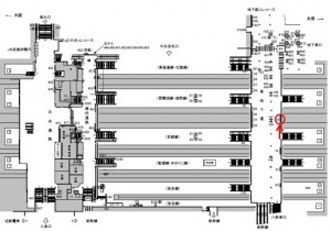 JR 京都駅//№078、位置図
