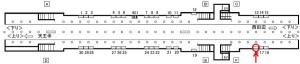 Osaka／Metro（大阪メトロ）　昭和町駅／御堂筋線№1-018№018、位置図