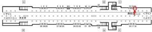 Osaka／Metro（大阪メトロ）　昭和町駅／御堂筋線№1-015№015、位置図